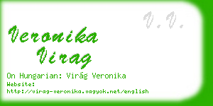 veronika virag business card